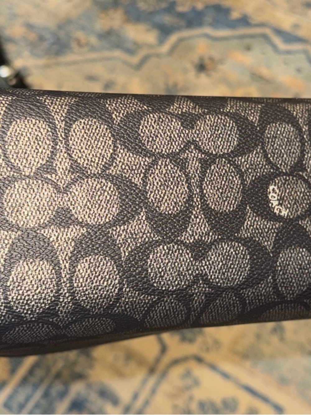 Coach Black & Gray Signature Tote - Picture 5 of 5